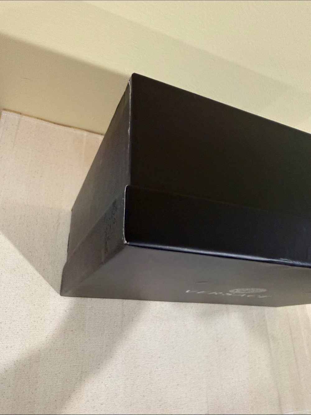 Versace Black and White Gift Box with Silver Logo Accent 12” x 8.5” - Picture 7 of 12